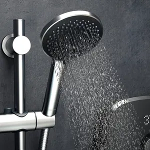 Aqualisa 9.5kw eMotion Midnight Grey Electric Shower Digital Display + Riser