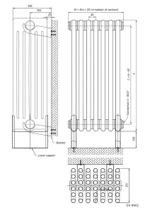 Warmhaus 6 column 600mm(h) x 740mm(w)