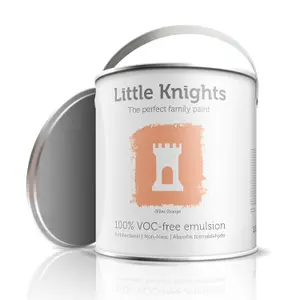 Little Knights Interior Emulsion Paint - Silk - Ollies Orange - 5 litre