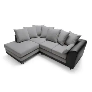 Dylan Corner Sofa Left Facing in Cool Grey