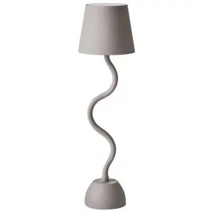 Wireless Metal Table Lamp Beige VOUGA