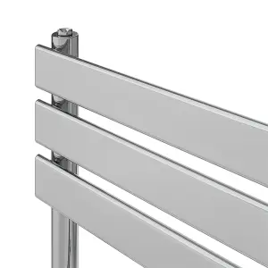 Rinse Heated Towel Rail Radiator For Bathroom Ladder Flat Panel Chrome 650x400mm