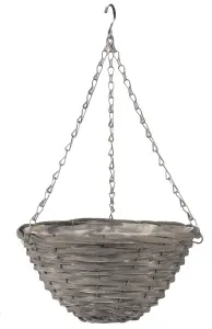 Smart Garden Sable willow Grey Round Hanging basket, 35cm