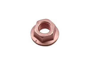 Connect 30740 Copper Flashed Nut Flanged & Self Locking M10 x 1.5 x 15mm Hex 5pc