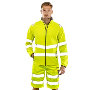 Result Genuine Recycled Mens Hi-Vis Softshell Printable Jacket