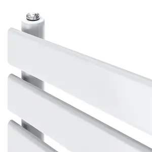 Rinse Flat Panel Bathroom Heated Towel Rail Ladder Radiator Warmer -650x400mm White