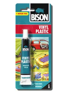 Bison Vinyl Soft Plastic Transparent Adhesive 25ml (12 packs)