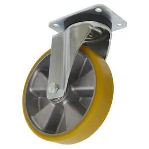 Sealey Castor Wheel 200mm Plate Swivel 600kg Load Capacity Aluminium SCW5200SP