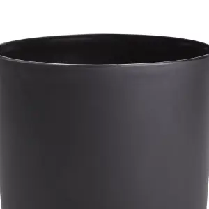 GoodHome Black Plastic Plant pot (Dia) 13.5cm, (H)12cm, 1.59L