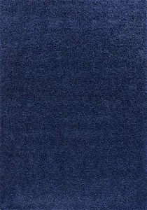 Luxurious Shaggy Rugs Soft Extra Thick Area Rugs Heavy 5cm Dense Pile for Living Room Bedroom Hallway (Navy Blue, 120 x 170cm)