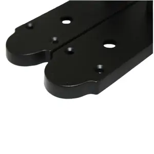 Epsom Door Handle Bathroom Lock Scroll Lever - Matt Black