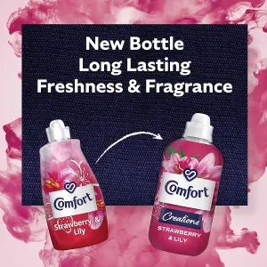 Comfort Creations Fabric Conditioner Strawberry & Lily 48 Washes- 1.44L Pack of 3