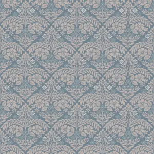 Laura Ashley Margam Blue Classical Smooth Wallpaper Sample