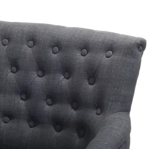 Armchair ALESUND Fabric Dark Grey