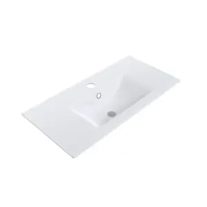 Nes Home 800mm Modern White Slim Ceramic Inset Basin