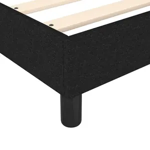 Berkfield Box Spring Bed Frame Black 90x190 cm 3FT Single Fabric