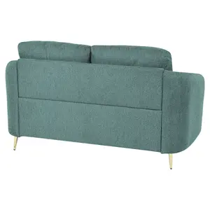 2 Seater Fabric Sofa Green TROSA