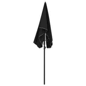 Berkfield Garden Parasol with Pole 200x130 cm Black