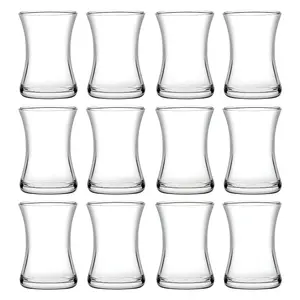 URBNLIVING 10cm Height Set of 12 Tea Glasses 170ml