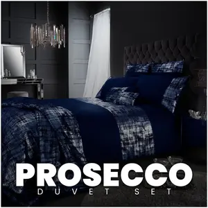 Tomaszewski Polyester Solid Colour Duvet Cover with Pillowcases Navy / Single Duvet Cover + 1 Standard Pillowcase