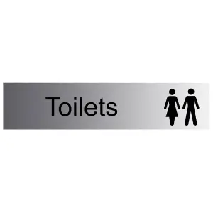 Toilets Self-adhesive labels, (H)50mm (W)225mm