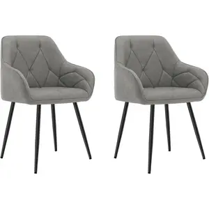 Rigney Dining Chair (Set of 2) Dark Grey