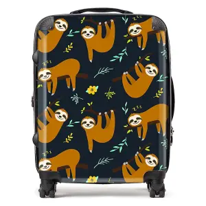 Cute Sloths Design  Suitcase - Large