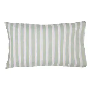 Joules Juliette Stamp Green Pillowcase Standard Pair