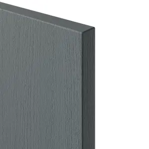 GoodHome Alpinia Matt dusk blue painted wood effect Tall Clad on panel (H)1500mm (W)350mm