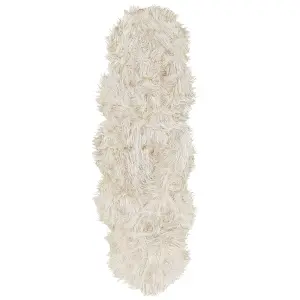 Faux Sheepskin Rug Beige MAMUNGARI