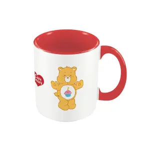 Care Bears Inner Two Tone Birthday Bear Mug White/Red/Yellow (One Size)