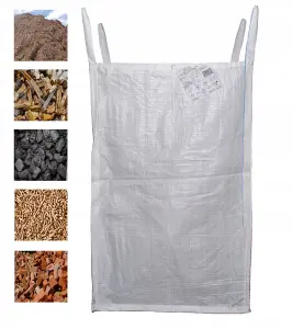 FIBC Dumpy Bags 1.5 Ton Bulk Jumbo Builders Garden Aggregate Sack 90x90x120cm Pack of 3