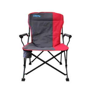 Liberty Leisure Folding Camping Chair LLFC-5 - Red, Outdoor Folding Chair