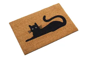 Maison by Premier Filta Black Cat Doormat