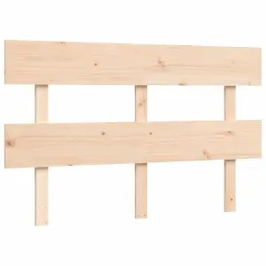 Berkfield Bed Frame with Headboard 140x200 cm Solid Wood