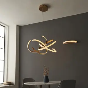 Satin Gold Wall Light Fitting - Warm White LED Tape Module - Reflective Diffuser