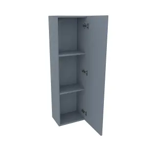 SunDaze Gloss Grey 1200mm Bathroom Wall Mounted Tall Storage Unit Cupboard Cabinet