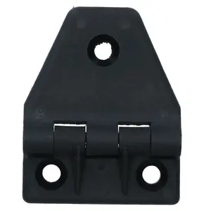 4 Pack Large Black Polyamide Leaf Hinge Reinforced Plastic 80x100mm Italian