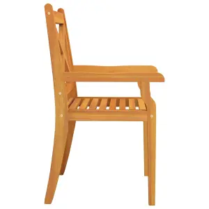 Berkfield Outdoor Dining Chairs 2 pcs Solid Wood Acacia