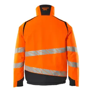 Mascot Accelerate Safe Winter Jacket with CLIMascot (Hi-Vis Orange/Dark Navy)  (XXXXX Large)