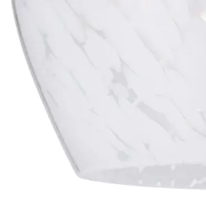 Contemporary Designer Opal White Snowflake Glass Pendant Ceiling Lighting Shade