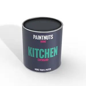 PaintNuts Solid Wood Laminated Kitchen Units Cupboard Cabinet Door Satin Paint - Graphite Grey - 500ml (RAL7024)