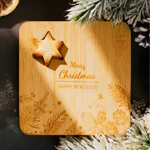 Merry Christmas Wooden Chopping Board