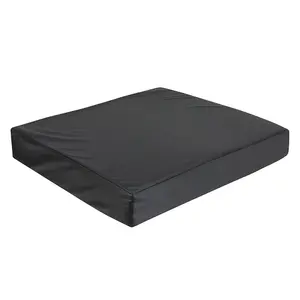 Memory Foam Wheelchair Cushion -18 x 16 x 2 Inches - Easy to Clean Vinyl Cover