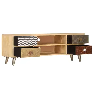 Berkfield TV Cabinet 120x30x40 cm Solid Mango Wood