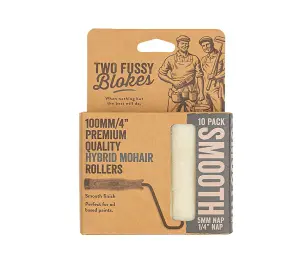 Two Fussy Blokes Hybrid Mohair Roller Refill Sleeves 4" (100mm) - 10 Pack