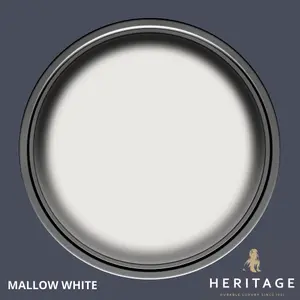 Dulux Trade Heritage Mallow White Eggshell Wall paint, 750ml