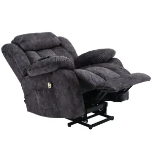 Fabric Electric Massage Recliner Chair with Padded Design and Heating Function