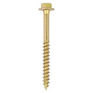 TIMCO Solo Advanced Hex Head Gold Coach Woodscrews - 10.0 x 100 (2pcs)