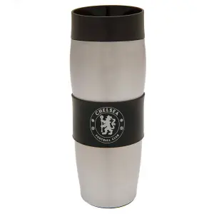 Chelsea FC Travel Mug Black/White (One Size)